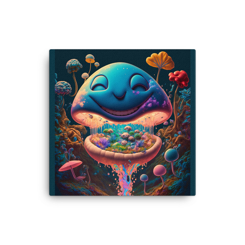 Psychedelic Smiley Canvas – The Rookie Mycologist