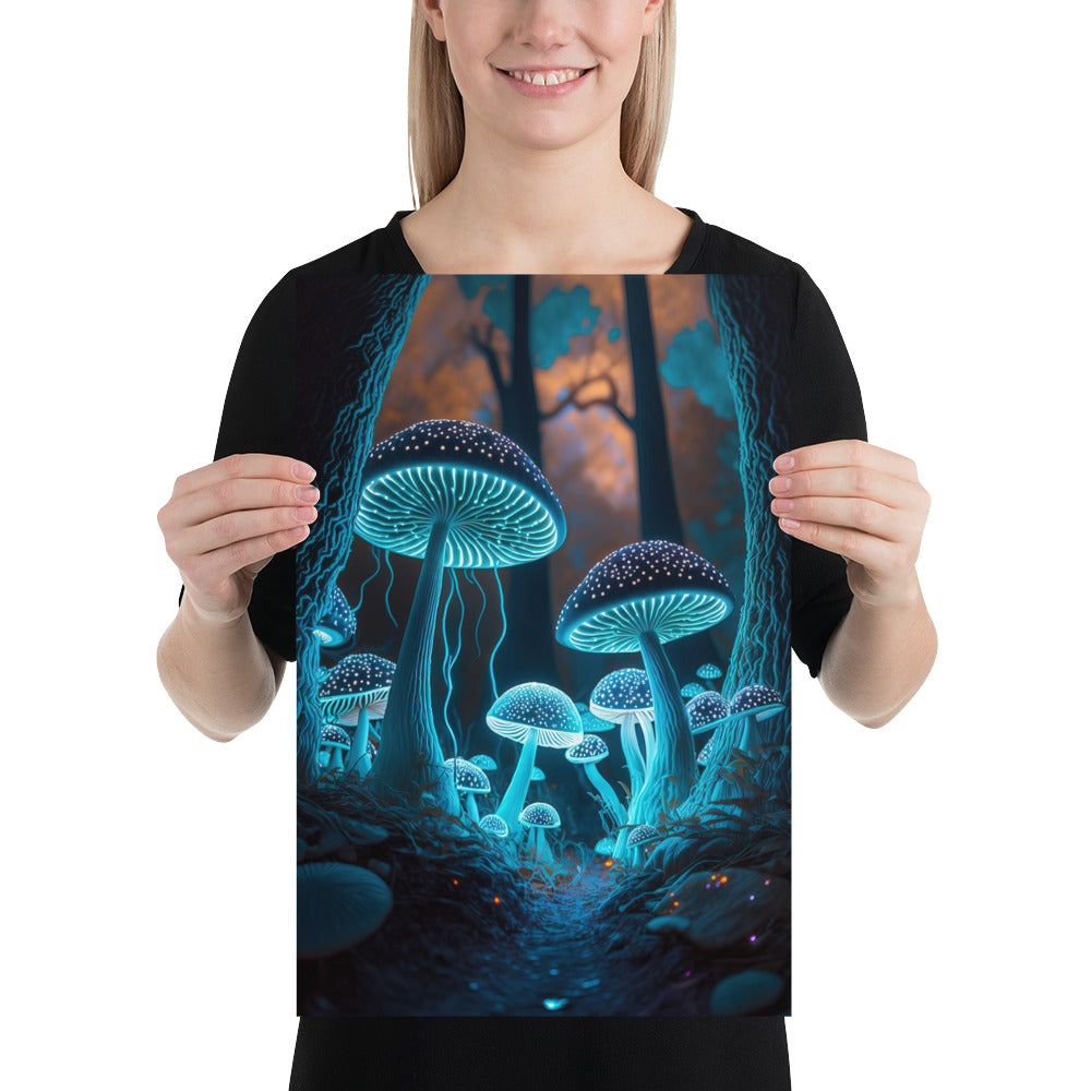 Electric Mushroom Poster - No Frame