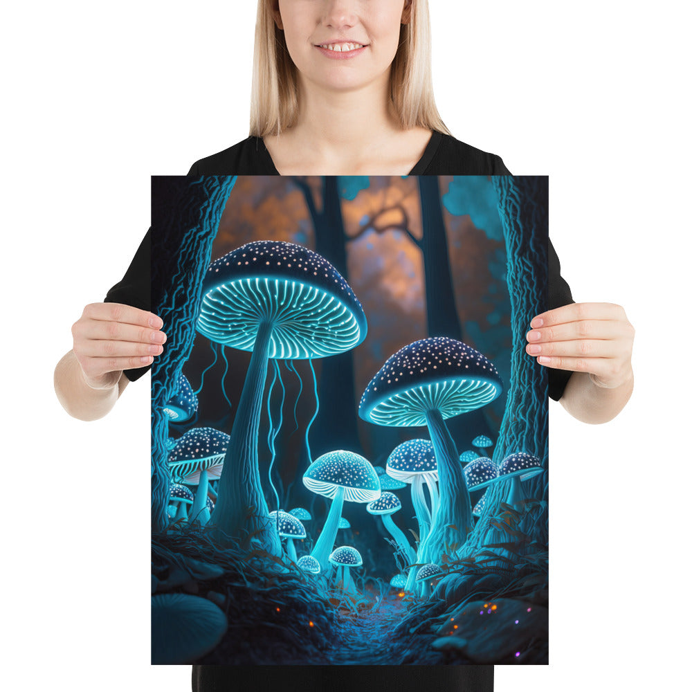 Electric Mushroom Poster - No Frame