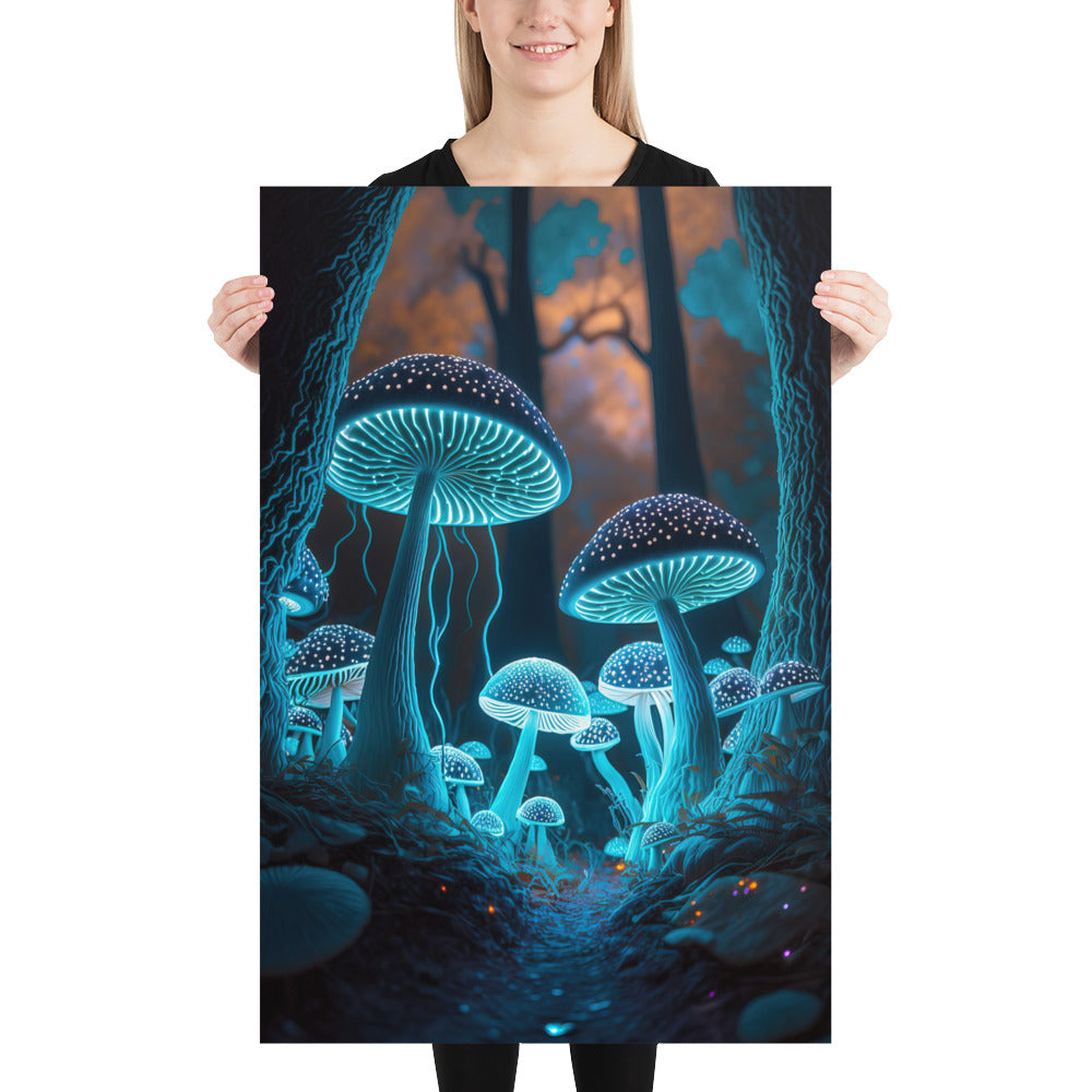 Electric Mushroom Poster - No Frame